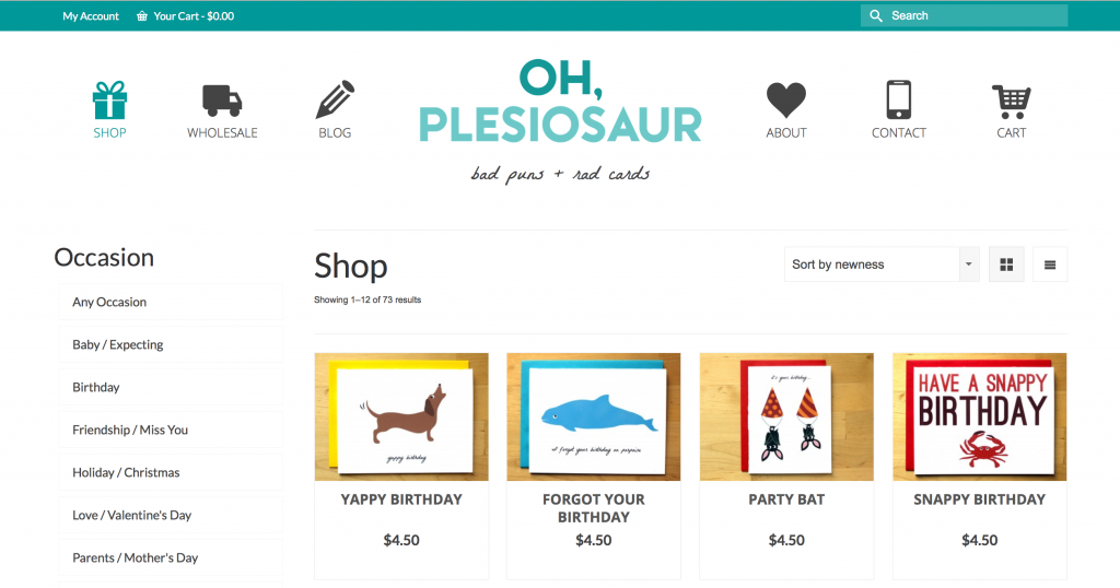 Browse our greeting card selection with ease!