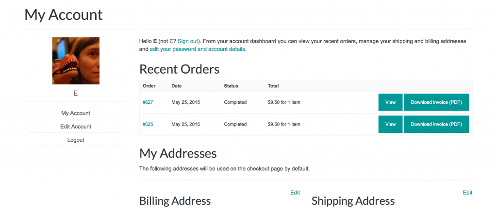 You can even create an account, where you'll view and manage all your orders. Isn't this the best?